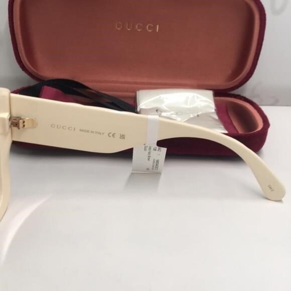 Authentic Gucci GG0806S 002 Cream Brown Sunglasses – New - Picture 3 of 12